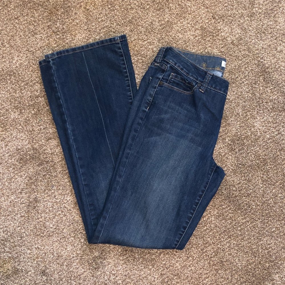 Coldwater Creek Relaxed Straight Leg Blue Jeans 4